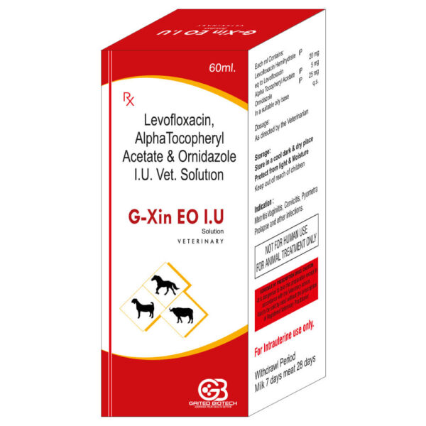 levofloxacin alph tocopheryl acetate & ornidazole G Xin EO I.U