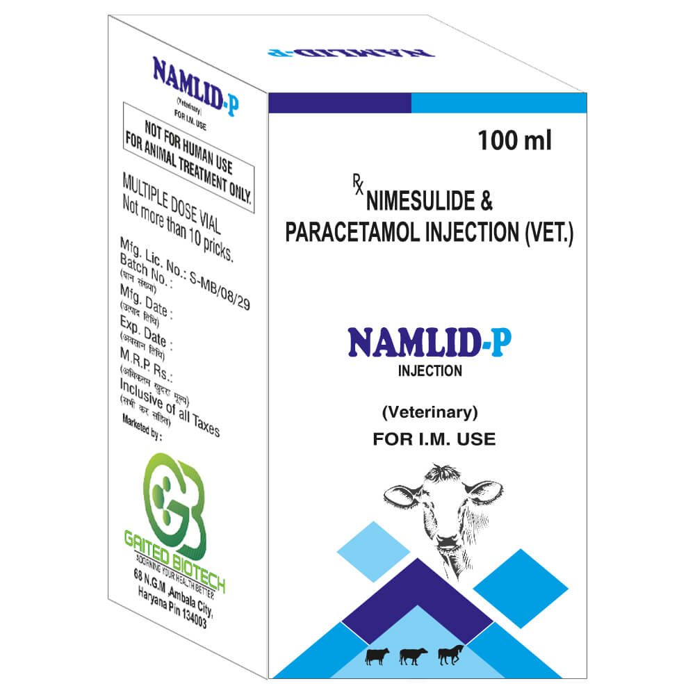 nimesulide paracetamol injection namlid p
