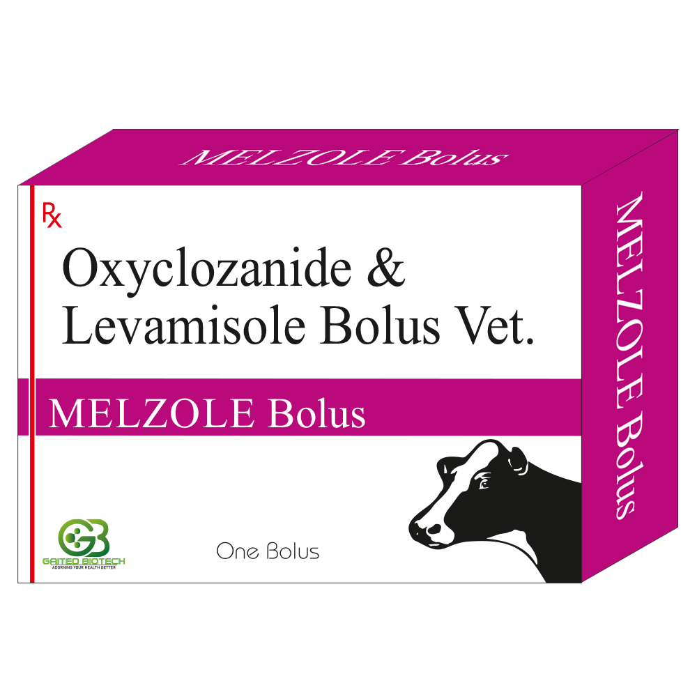 oxyclozanide & levamisole bolus melzole
